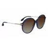 Óculos de sol de mulher Victoria Beckham VB632S-419 Havana azul degradê 58 mm