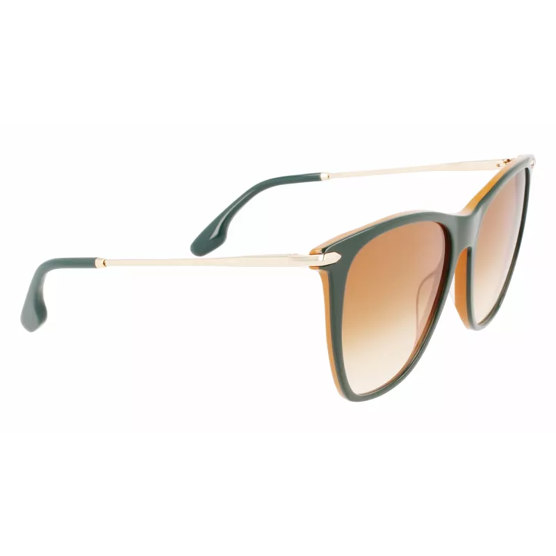 Óculos de sol de mulher Victoria Beckham VB636S-342 - armação Havana tartaruga, lentes castanhas degradê, 58 mm