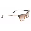 Óculos de sol Victoria Beckham VB638S-005 senhora retangulares acetato - armação preta, lentes cinzentas degradê 55/17/140 mm