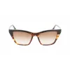Óculos de sol Victoria Beckham VB638S-005 senhora retangulares acetato - armação preta, lentes cinzentas degradê 55/17/140 mm