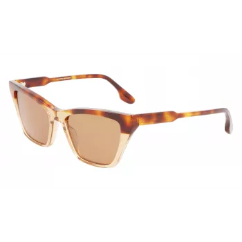 Óculos de sol Victoria Beckham VB638S-218 para mulher Havana castanho degradê 55mm