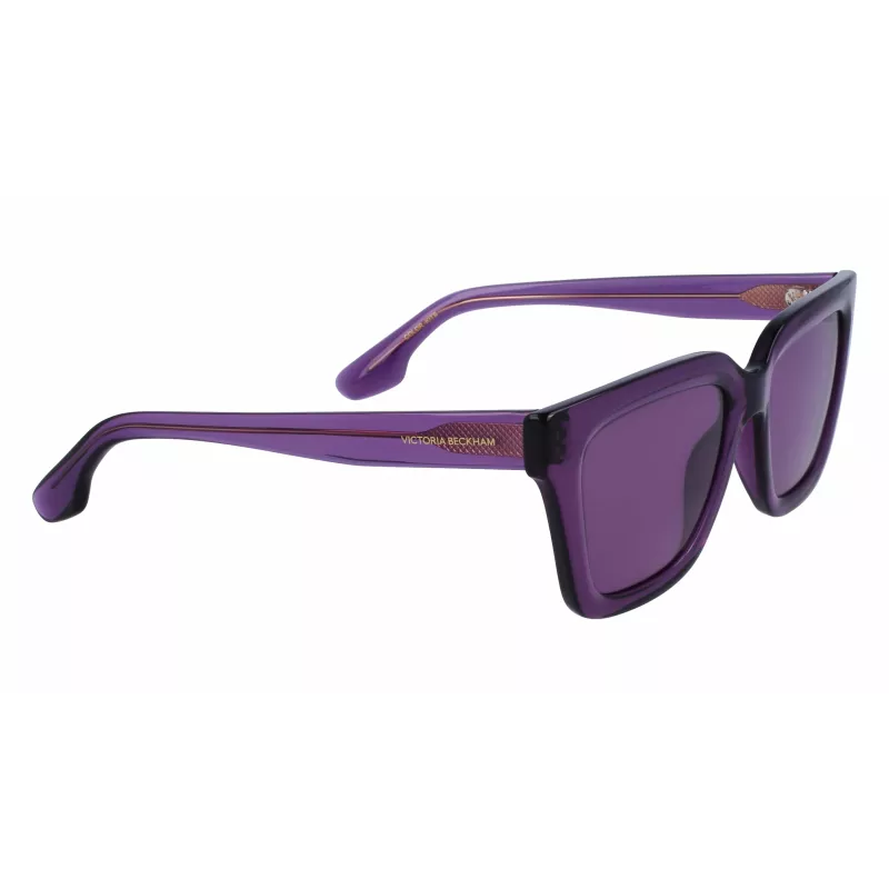 Óculos de sol de mulher Victoria Beckham VB644S-512, quadrados, acetato, Havana castanho degradê 53 mm