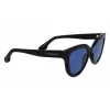 Victoria Beckham VB649S-001 Óculos de sol de mulher - armação de acetato preta, lentes de policarbonato cinzentas, 52 mm
