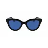 Victoria Beckham VB649S-001 Óculos de sol de mulher - armação de acetato preta, lentes de policarbonato cinzentas, 52 mm