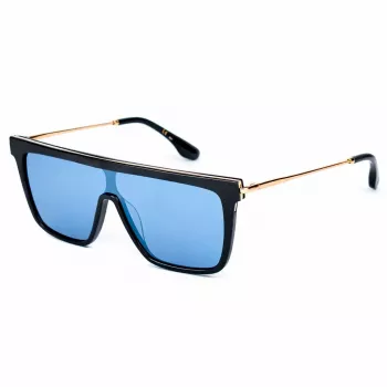 Victoria Beckham VB650S5319003 Óculos de sol quadrados em acetato para mulher, Preto/Cinzento, 53/19/140 mm
