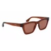 Óculos de sol Victoria Beckham VB656S-203 senhora - armação de acetato Havana castanho com lentes degradê castanhas - 52 mm