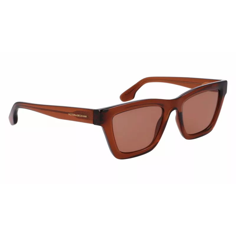 Óculos de sol Victoria Beckham VB656S-203 senhora - armação de acetato Havana castanho com lentes degradê castanhas - 52 mm
