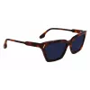 Óculos de sol de mulher Victoria Beckham VB661S-215 quadrados em acetato Havana castanho degradê 57mm
