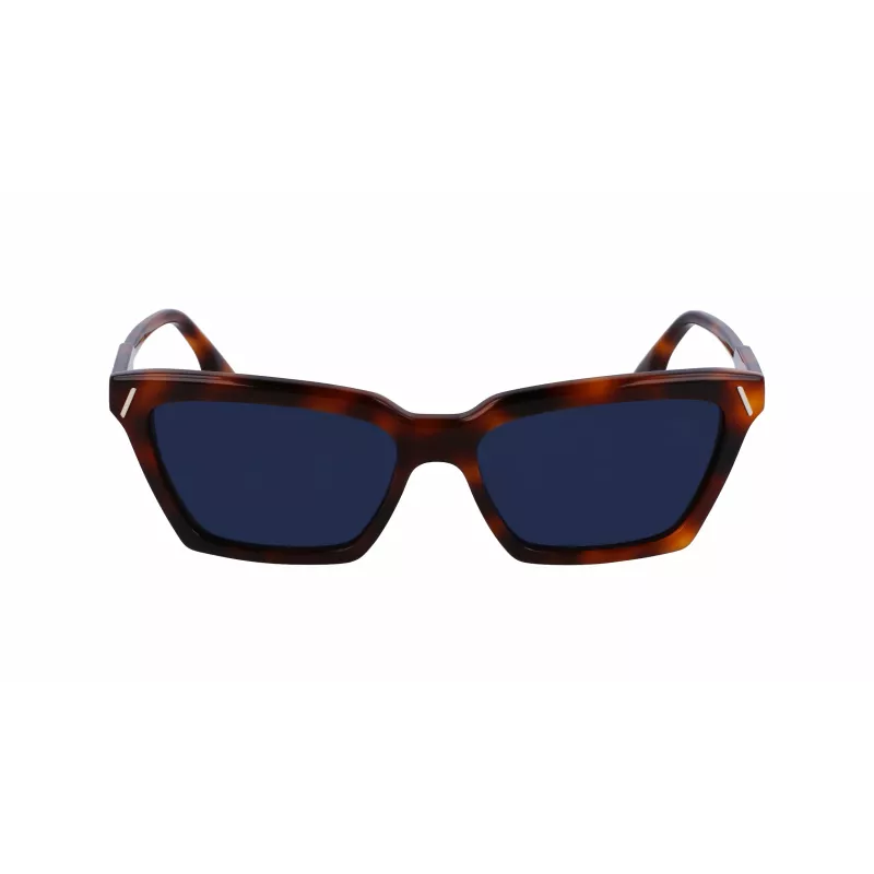 Óculos de sol de mulher Victoria Beckham VB661S-215 quadrados em acetato Havana castanho degradê 57mm