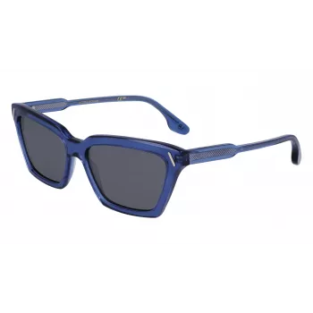 Óculos de sol de mulher Victoria Beckham VB661S5716414 - armação de acetato Havana, lentes castanhas degradê, 57 mm