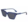 Óculos de sol de mulher Victoria Beckham VB661S5716414 - armação de acetato Havana, lentes castanhas degradê, 57 mm
