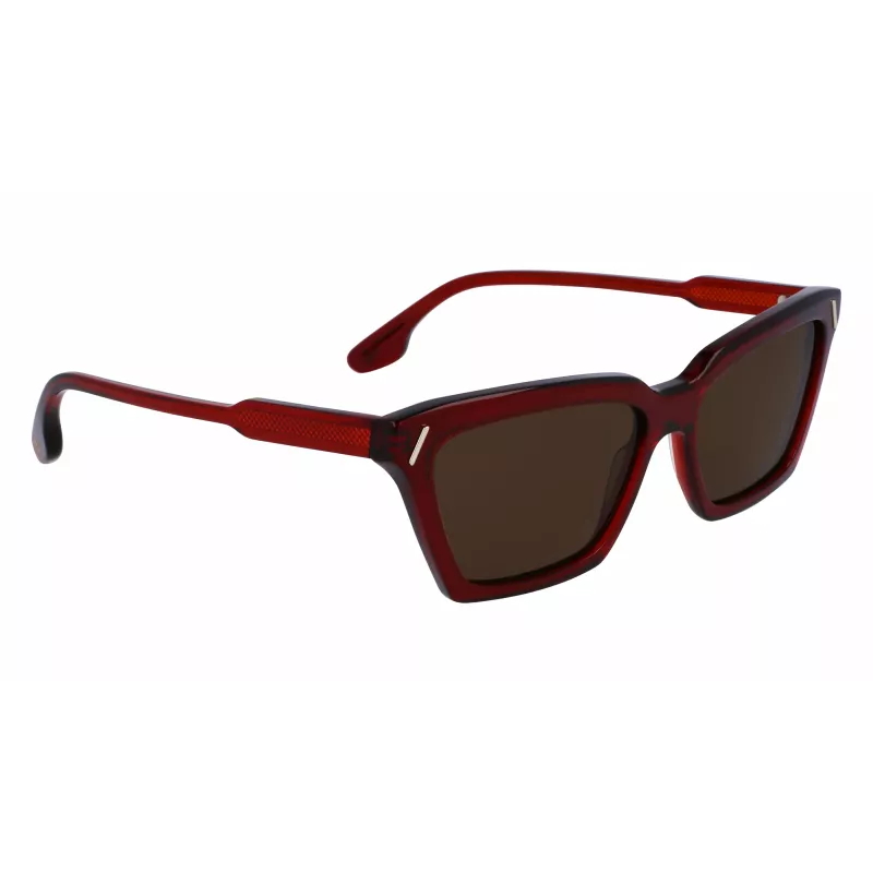 Victoria Beckham VB661S5716610 Óculos de sol de mulher quadrados de acetato - Red Havana 57mm