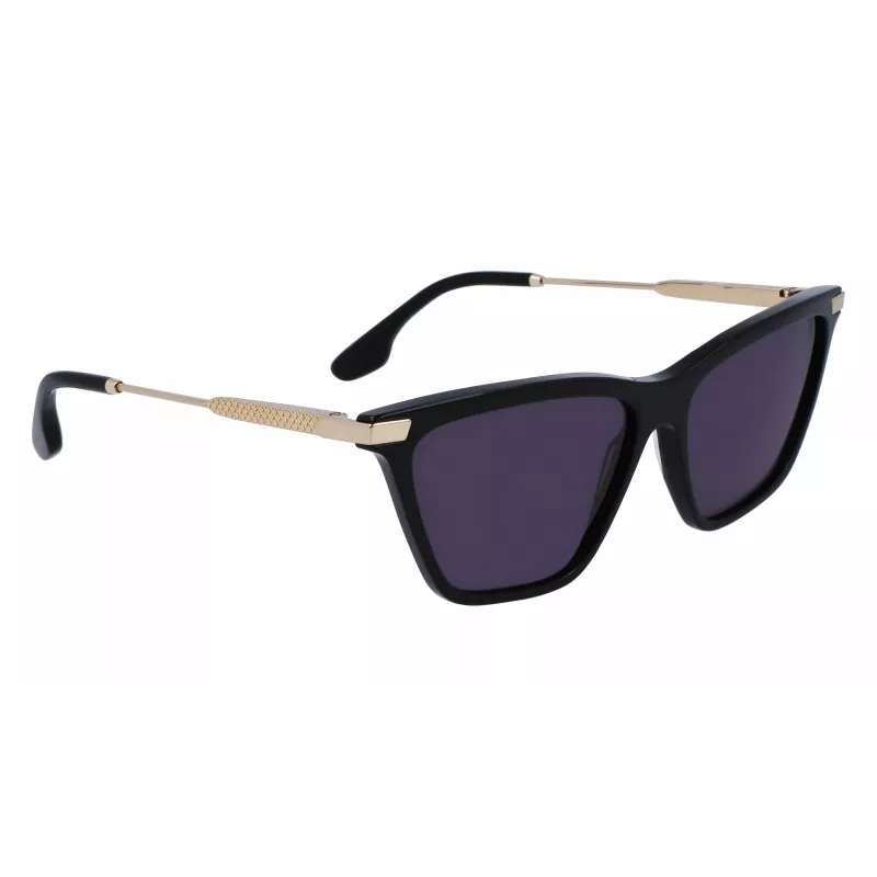 Óculos de sol Victoria Beckham VB663S-001 mulher - armação de acetato preta, lentes de policarbonato cinzentas, 57/15/140 mm