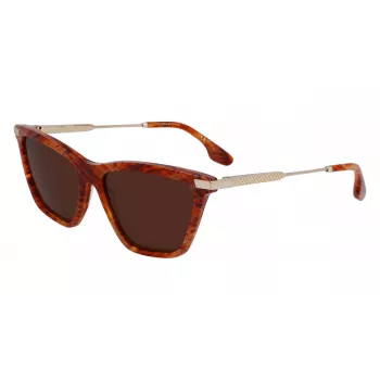 Óculos de sol de mulher Victoria Beckham VB663S-238 Havana marrom degradê 57 mm