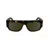 Óculos de sol de mulher Victoria Beckham VB666S preto acetato armação quadrada lentes cinzentas 55 mm