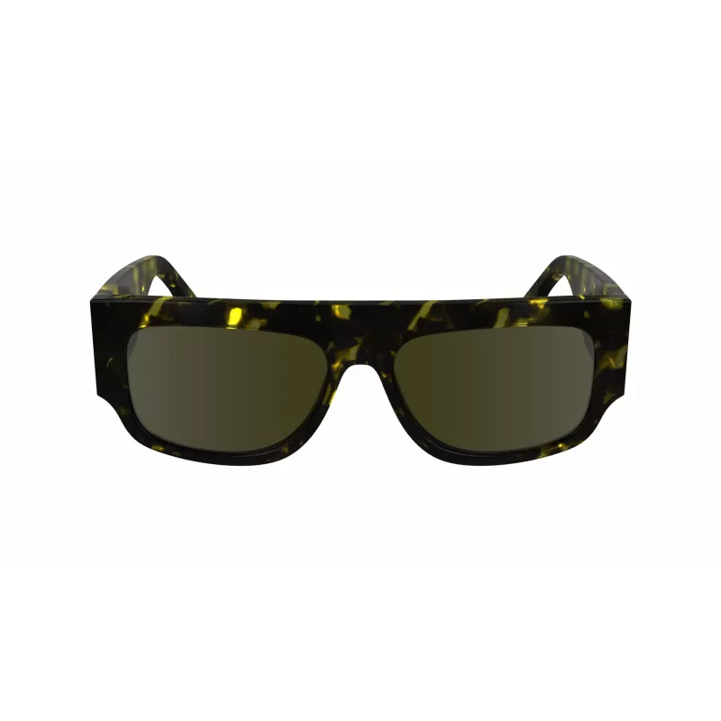 Óculos de sol de mulher Victoria Beckham VB666S preto acetato armação quadrada lentes cinzentas 55 mm