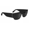 Victoria Beckham VB666S5516001 Óculos de sol mulher retangulares - Armação de acetato preta, lentes de policarbonato pretas, 55/16/145 mm