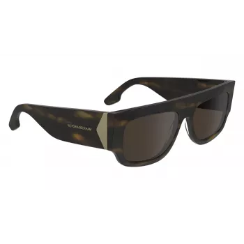 Victoria Beckham VB666S5516321 Óculos de sol de mulher quadrados oversize Havana castanho degradê 55mm