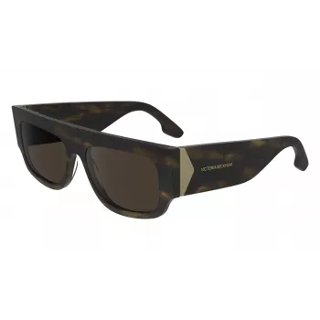Victoria Beckham VB666S5516321 Óculos de sol de mulher quadrados oversize Havana castanho degradê 55mm