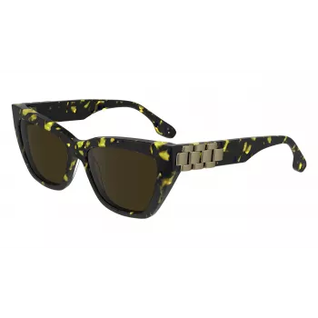 Óculos de sol de mulher Victoria Beckham VB668S5516012 quadrados pretos acetato lentes cinzentas 55/16/145 mm