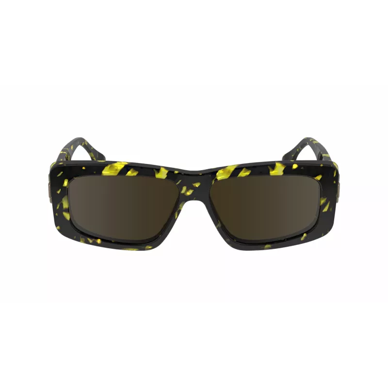 Victoria Beckham VB669S5513012 Óculos de sol quadrados em acetato para mulher - Preto/Cinzento - 55/13/145 mm