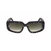 Óculos de sol quadrados oversized Victoria Beckham VB670S-010 para mulher acetato preto lente cinzenta 54mm