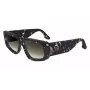 Óculos de sol quadrados oversized Victoria Beckham VB670S-010 para mulher acetato preto lente cinzenta 54mm