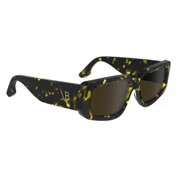 Óculos de sol de mulher Victoria Beckham VB670S5417012 - Armação de acetato preto, lentes cinzentas, 54/17/145 mm