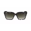 Victoria Beckham VB672S5715010 Óculos de sol oversize quadrados de mulher - Armação de acetato preta, lentes de policarbonato cinzentas, 57/15/140 mm