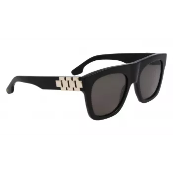 Óculos de sol de mulher Victoria Beckham VB675S5220001 - armação preta em acetato, lentes cinzentas em policarbonato, 52 mm