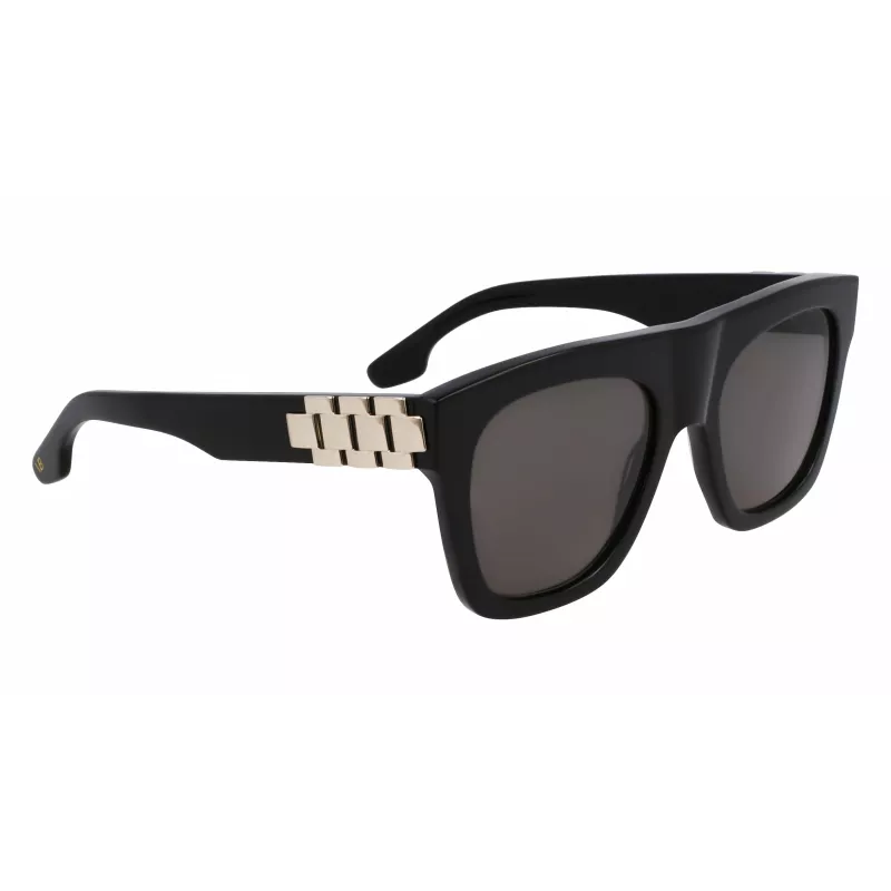 Óculos de sol de mulher Victoria Beckham VB675S5220001 - armação preta em acetato, lentes cinzentas em policarbonato, 52 mm