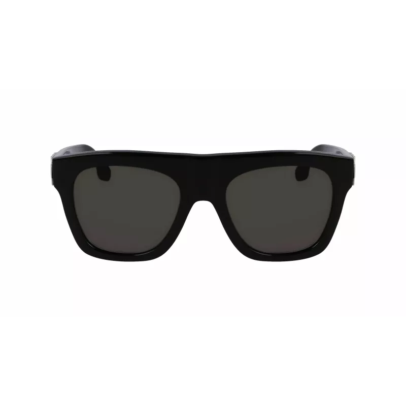 Óculos de sol de mulher Victoria Beckham VB675S5220001 - armação preta em acetato, lentes cinzentas em policarbonato, 52 mm