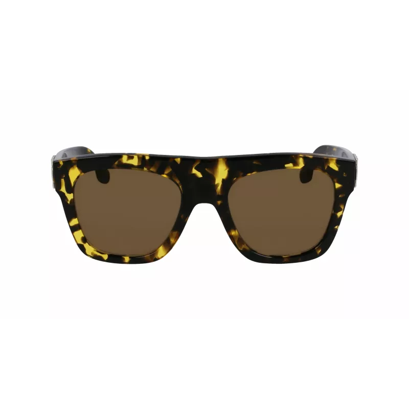 Óculos de sol de mulher Victoria Beckham VB675S5220012, armação de acetato preta, lentes de policarbonato cinzento-escuro, 52 mm