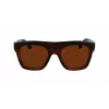 Óculos de sol de mulher Victoria Beckham VB675S5220227 formato quadrado oversize, Dark Havana, lentes cinzentas degradê, 52 mm