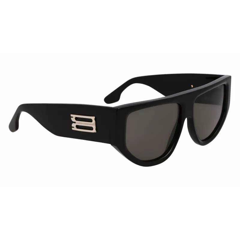 Victoria Beckham VB676S 5514001 Óculos de sol de mulher, quadrados, acetato preto, lentes cinzento-escuro, 55/14/145 mm, UV400