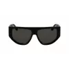 Victoria Beckham VB676S 5514001 Óculos de sol de mulher, quadrados, acetato preto, lentes cinzento-escuro, 55/14/145 mm, UV400