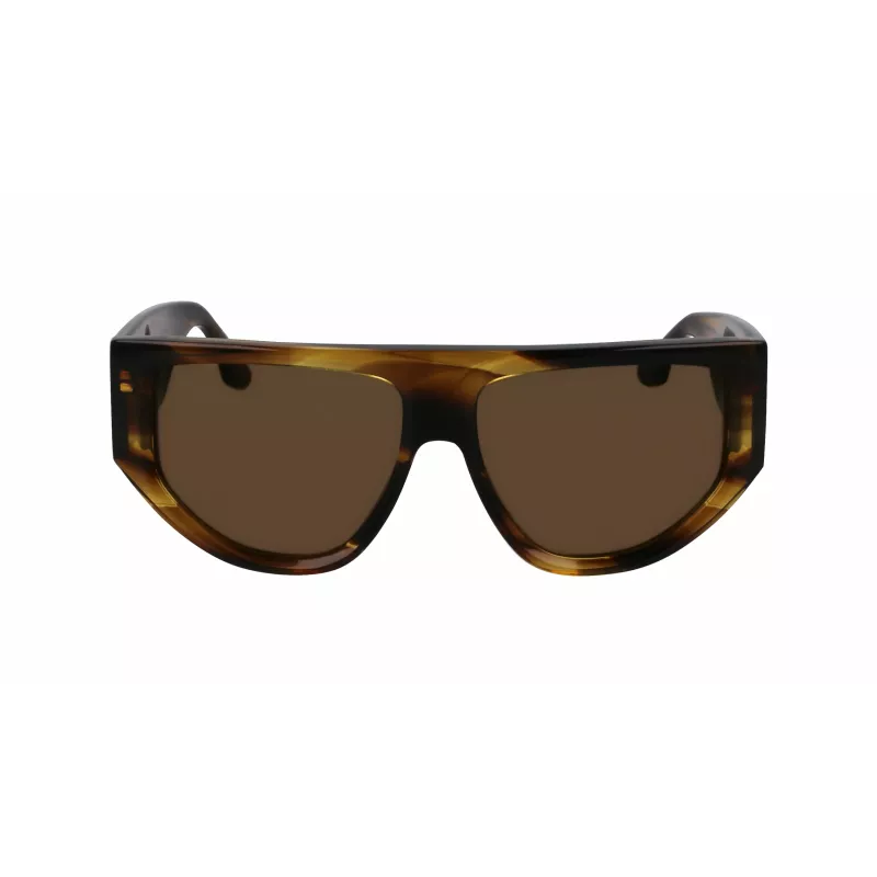 Victoria Beckham VB676S Óculos de sol para mulher - Armação em acetato Havana Castanho com lentes castanhas degradê - 55/14/145 mm