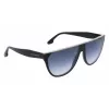 Óculos de sol de mulher Victoria Beckham VB682S preto acetato lentes cinzentas 61mm