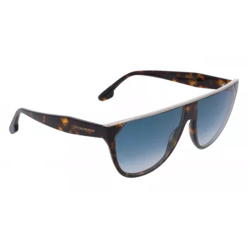Óculos de sol quadrados oversized Victoria Beckham VB682S6113234 para mulher Havana castanho degradê