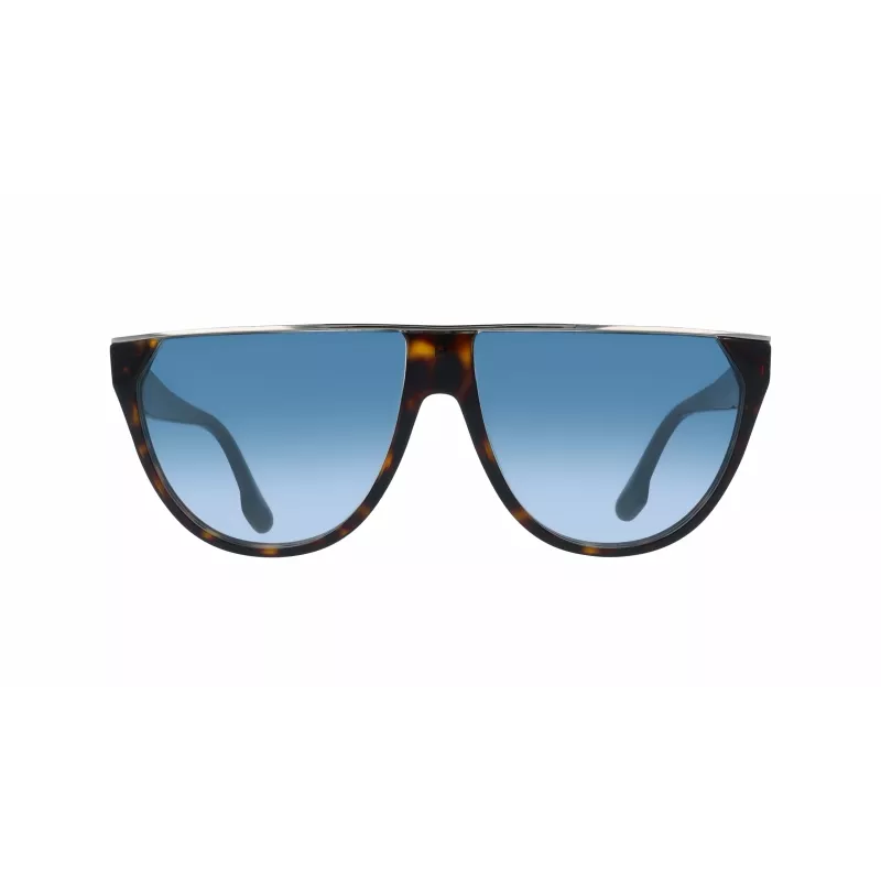 Óculos de sol quadrados oversized Victoria Beckham VB682S6113234 para mulher Havana castanho degradê