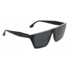 Óculos de sol de mulher Victoria Beckham VB683S5812001 - armação preta em acetato, lentes cinzentas, 58 mm