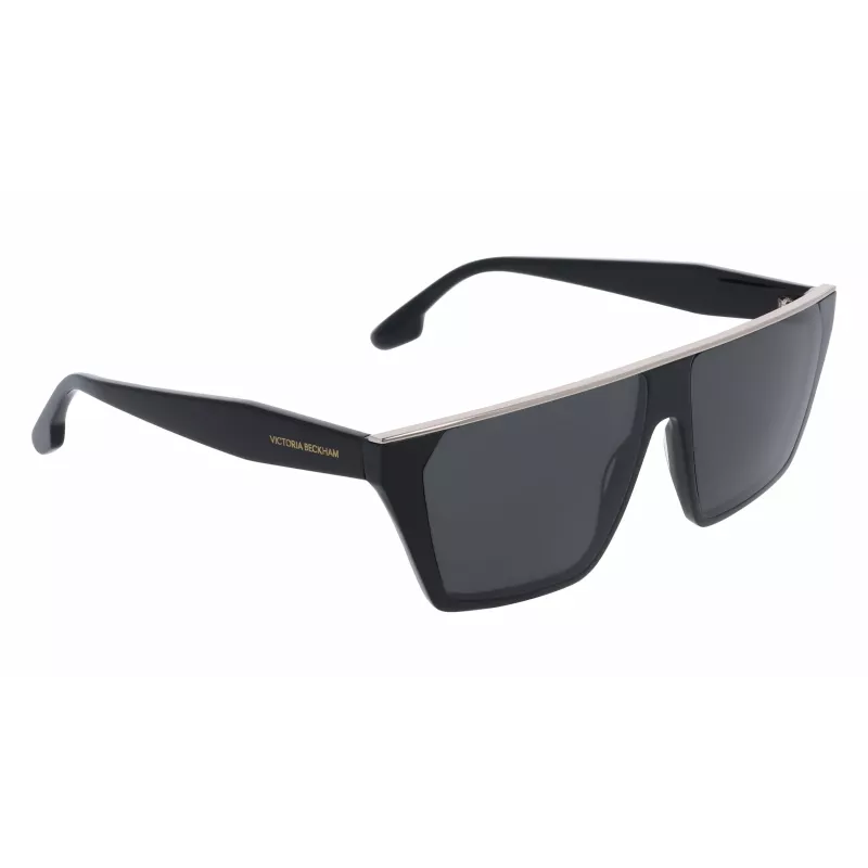 Óculos de sol de mulher Victoria Beckham VB683S5812001 - armação preta em acetato, lentes cinzentas, 58 mm