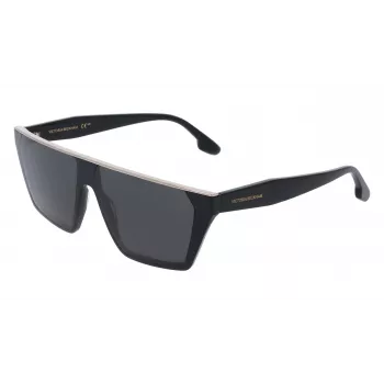 Óculos de sol de mulher Victoria Beckham VB683S5812001 - armação preta em acetato, lentes cinzentas, 58 mm
