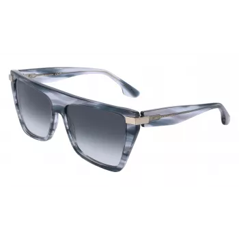 Óculos de sol quadrados para mulher Victoria Beckham VB684S 5715035 Havana castanho degradê 57 mm