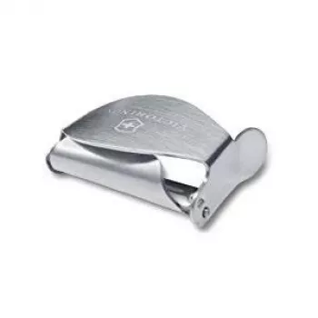 Faca descascadora serrilhada Victorinox 7.6074 com removedor de olhos de batata, preta