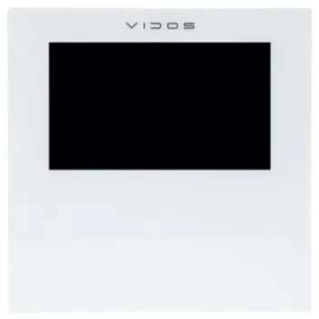 Monitor de videoporteiro VIDOS 2IP M201W, TFT-LCD de 7 polegadas, Wi-Fi, PoE, branco