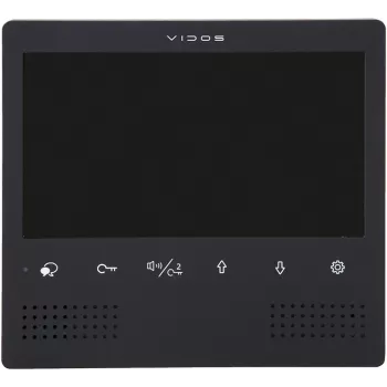 VIDOS DUO M1023B-2 monitor de videoporteiro TFT-LCD de 7 polegadas, preto