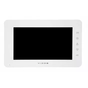 VIDOS X M12W monitor de videoporteiro Wi-Fi de 7 polegadas branco
