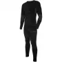 Viking Dante homem conjunto de roupa interior térmica ativa preto-cinzento 2XL