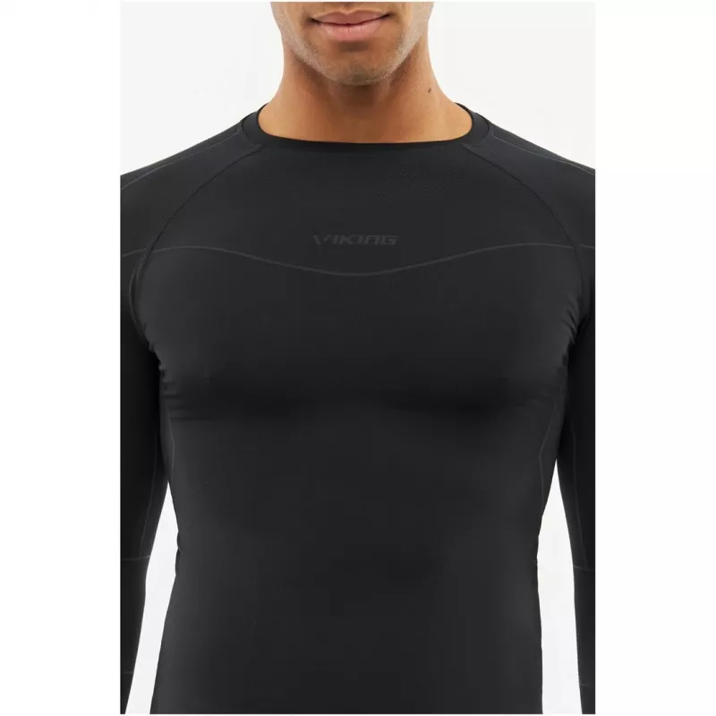 Conjunto de roupa térmica interior Viking Gary para homem preto L
